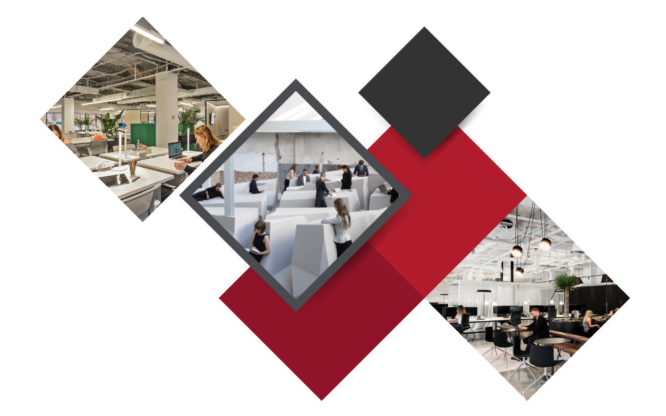 The_Flexible_Workspace مراحل دکوراسیون داخلی محل کار