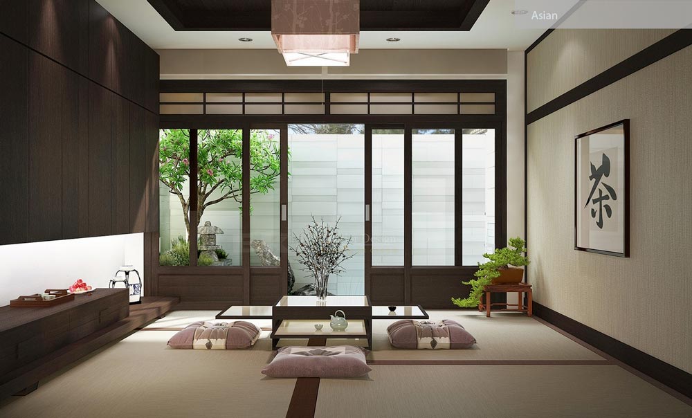 Asian_decor سبک طراحی داخلی آسیایی
