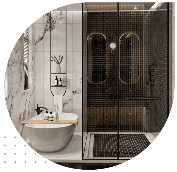 نقطه مرکزی طراحی یک حمام